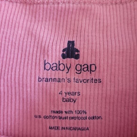 Gap Pink Ribbed Tee - Picture 4 of 5